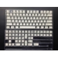 Brief White Japanese 104+21 Cherry MX PBT Dye-subbed Keycaps Set for Mechanical Gaming Keyboard